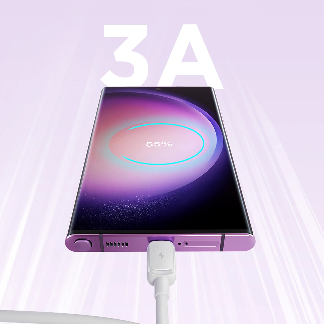 Datový a nabíjecí kabel USB-A - USB-C Joyroom S-A14, 20W, 1.2m, Bílý