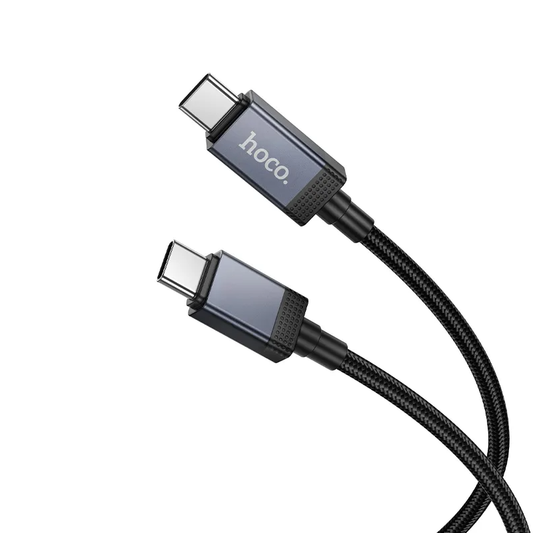 Datový a nabíjecí kabel USB-C - USB-C HOCO X118 Display, 60W, 1m, černý