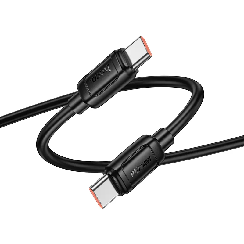 Datový a nabíjecí kabel USB-C - USB-C HOCO X115, 240W, 1m, černý