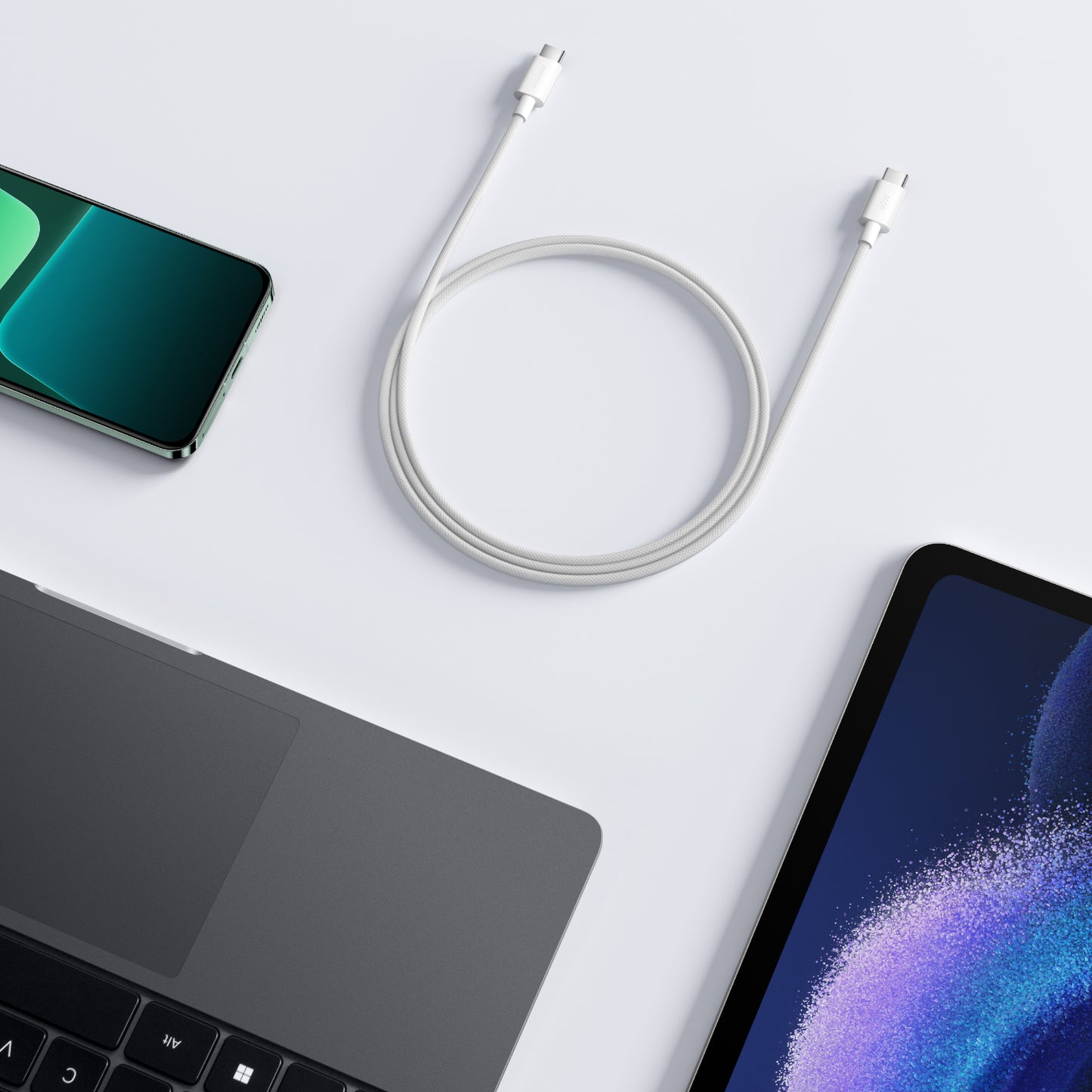 Datový a nabíjecí kabel USB-C - USB-C Xiaomi, 60W, 1m, Bílý BHR0878GL