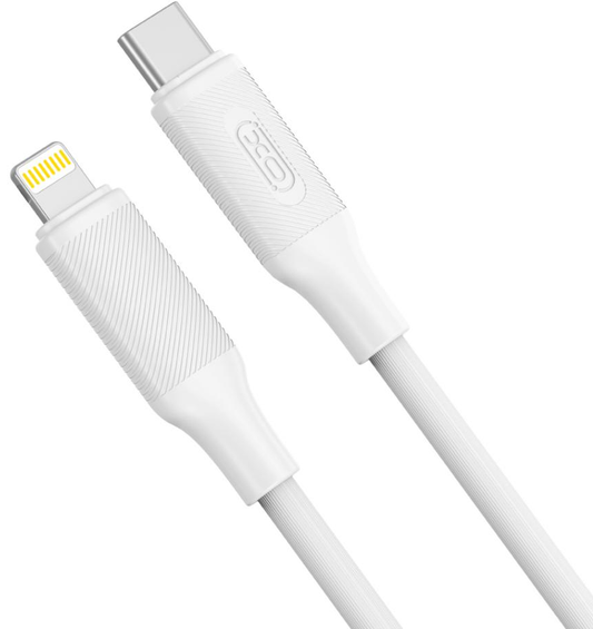 Datový a nabíjecí kabel USB-C - Lightning XO Design NB-Q265A, 27W, 1m, Bílý