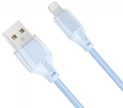 Datový a nabíjecí kabel USB-A - Lightning XO Design NB291, 18W, 1m, Modrý