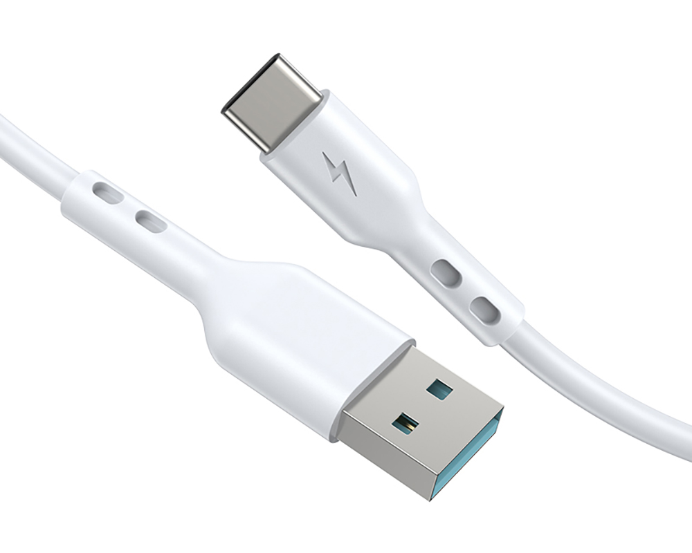 Datový a nabíjecí kabel USB-A - USB-C BWOO X172C, 60W, 1m, Bílý