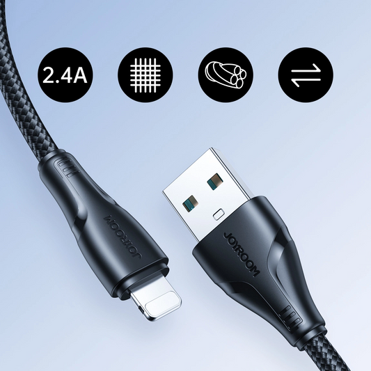 Datový a nabíjecí kabel USB-A - Lightning Joyroom S-A11, 18W, 1.2m, černý