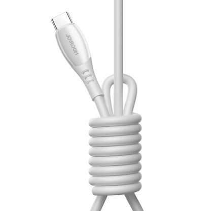 Datový a nabíjecí kabel USB-C - USB-C Joyroom S-A59 Vibrant, 60W, 1.2m, Bílý