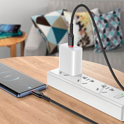 Datový a nabíjecí kabel USB-C - USB-C HOCO X59 Victory, 60W, 1m, černý