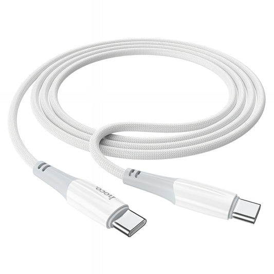 Datový a nabíjecí kabel USB-C - USB-C HOCO X70, 60W, 1m, Bílý