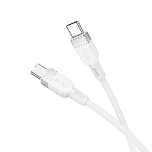 Kabel pro data a nabíjení USB-C - USB-C HOCO X109, 60W, 1m, bílý