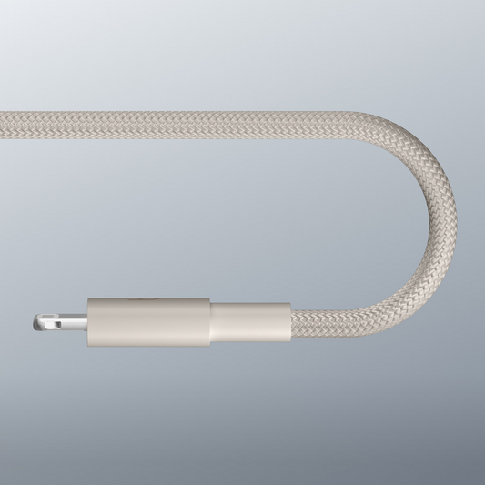 Datový a nabíjecí kabel USB-C - Lightning Beats, 1,5 m, béžový MDGL4ZM/A