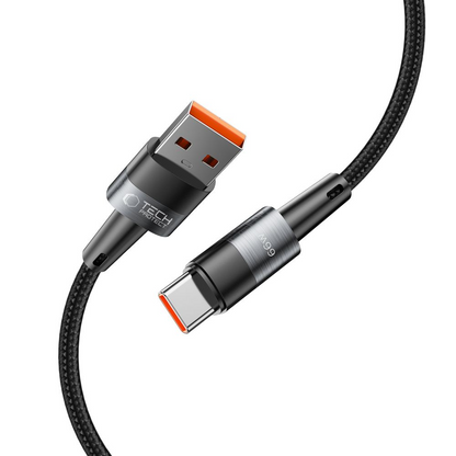 Datový a nabíjecí kabel USB-A - USB-C Tech-Protect Ultraboost, 66W, 0,5m, šedý