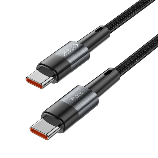 USB-C datový a nabíjecí kabel - USB-C Tech-Protect Ultraboost, 100W, 3m, šedý