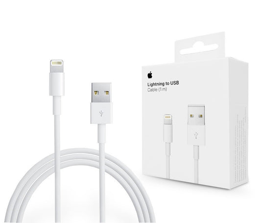 Kabel pro přenos dat a nabíjení USB-A - Lightning Apple A1480, 18W, 1m, bílý MUQW3ZM/A