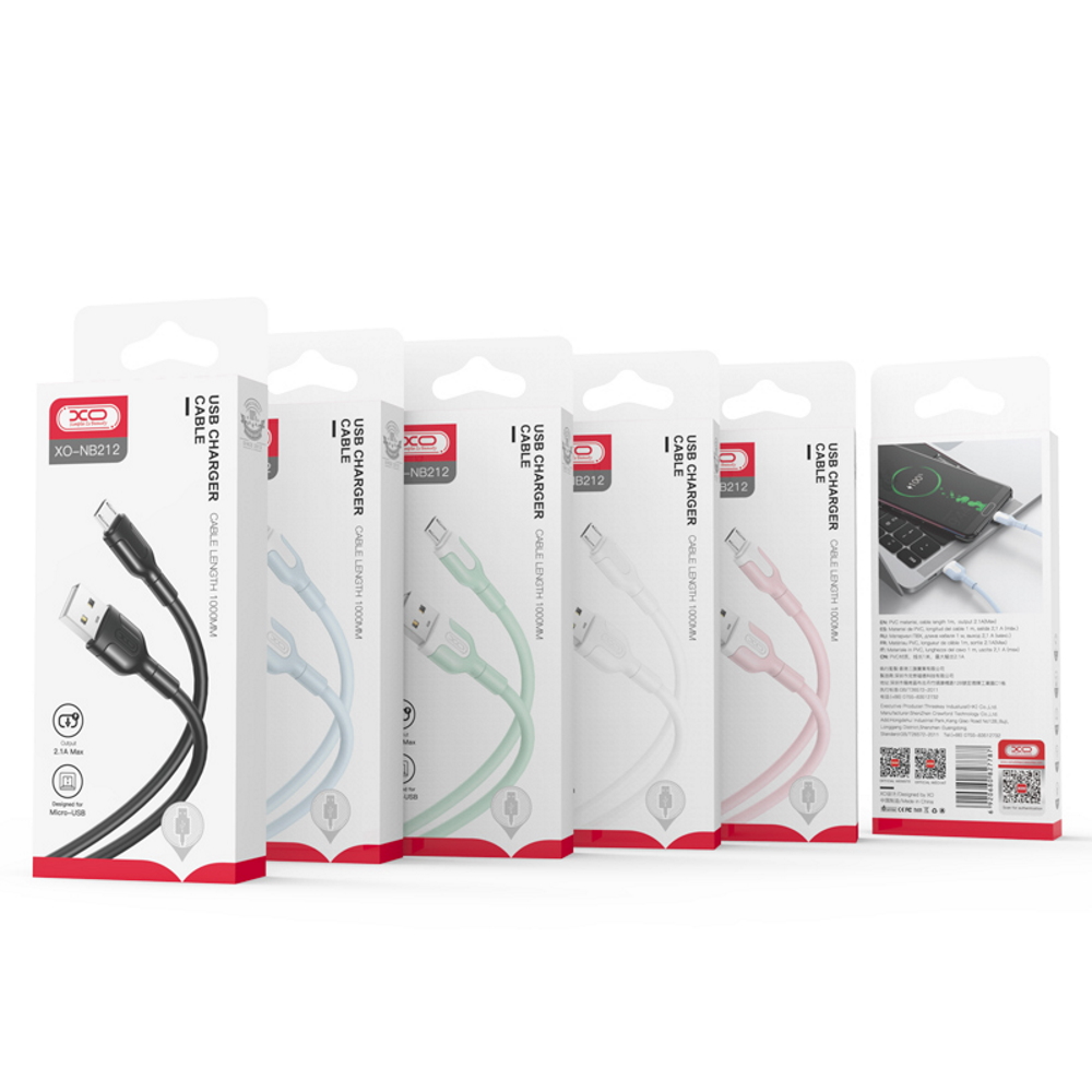 Datový a nabíjecí kabel USB-A - Lightning XO Design NB212, 18W, 1m, Bílý