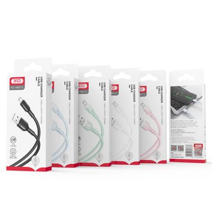 Datový a nabíjecí kabel USB-A - Lightning XO Design NB212, 18W, 1m, Bílý