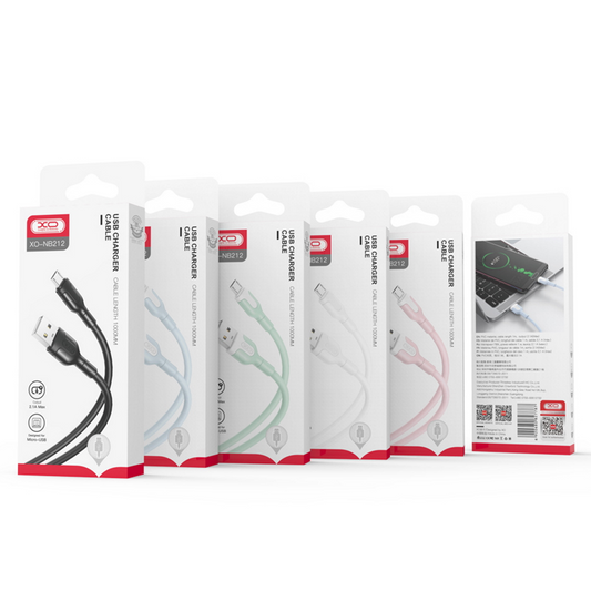 Datový a nabíjecí kabel USB-A - Lightning XO Design NB212, 18W, 1m, Bílý