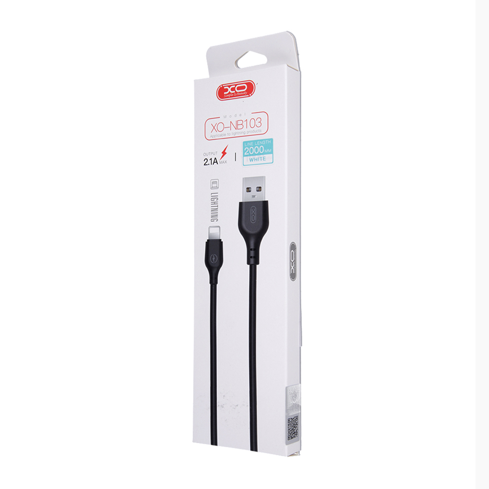 Datový a nabíjecí kabel USB-A - Lightning XO Design NB103, 18W, 2m, Bílý