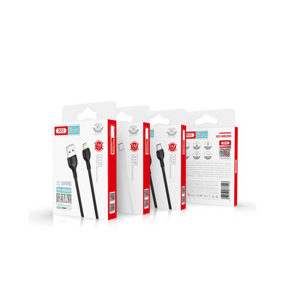 Datový a nabíjecí kabel USB-A - Lightning XO Design NB200, 10W, 1m, Černý