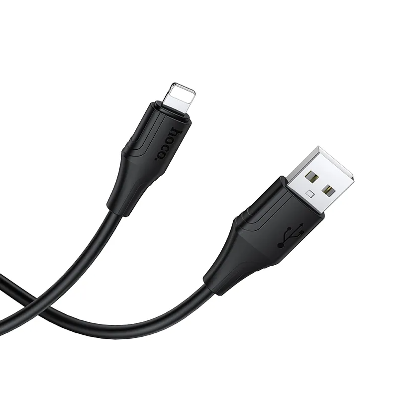 Datový a nabíjecí kabel USB-A - Lightning HOCO X124, 18W, 1m, černý