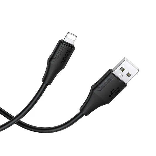 Datový a nabíjecí kabel USB-A - Lightning HOCO X124, 18W, 1m, černý
