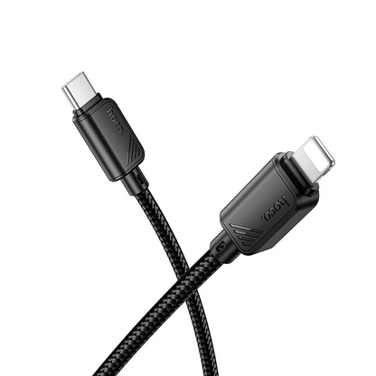 Datový a nabíjecí kabel USB-C - Lightning HOCO X113, 27W, 1m, černý