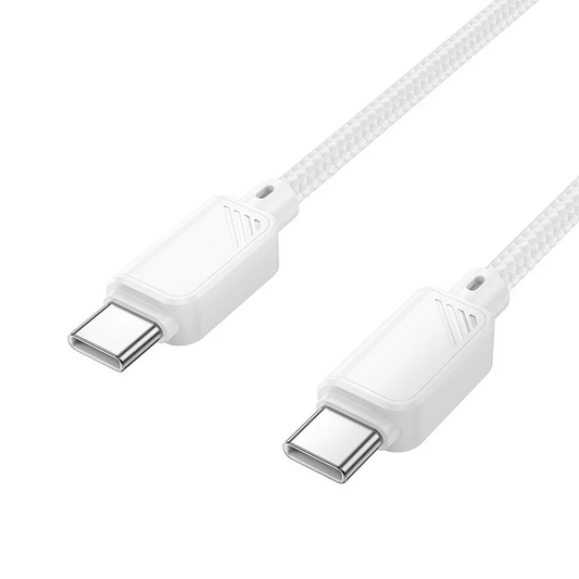 Datový a nabíjecí kabel USB-C - USB-C HOCO X113, 60W, 1m, bílý