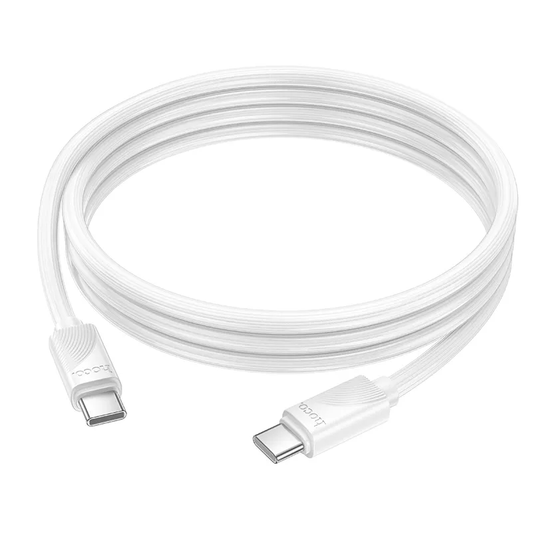 Datový a nabíjecí kabel USB-C - USB-C HOCO X114, 60W, 1m, bílý