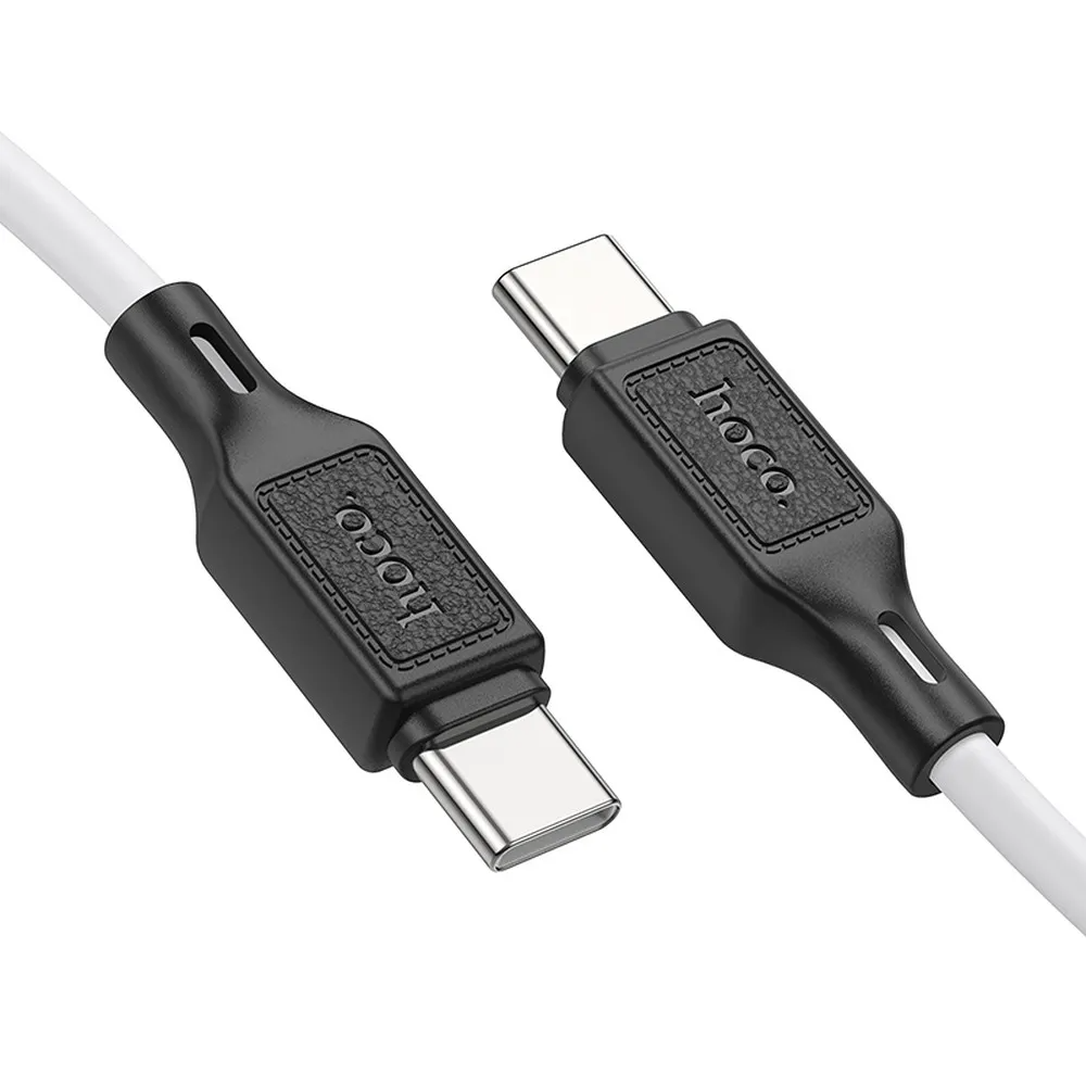 Datový a nabíjecí kabel USB-C - USB-C HOCO X90, 60W, 1m, bílý