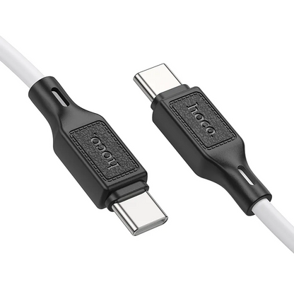 Datový a nabíjecí kabel USB-C - USB-C HOCO X90, 60W, 1m, bílý