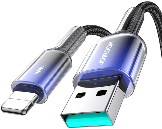 Datový a nabíjecí kabel USB-A - Lightning Joyroom S-A42, 18W, 1,2 m, černý