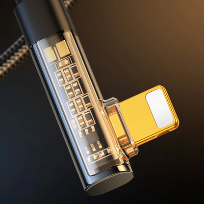 Datový a nabíjecí kabel USB-A - Lightning Joyroom S-UL012A6 úhlový, 18W, 1,2m, černý