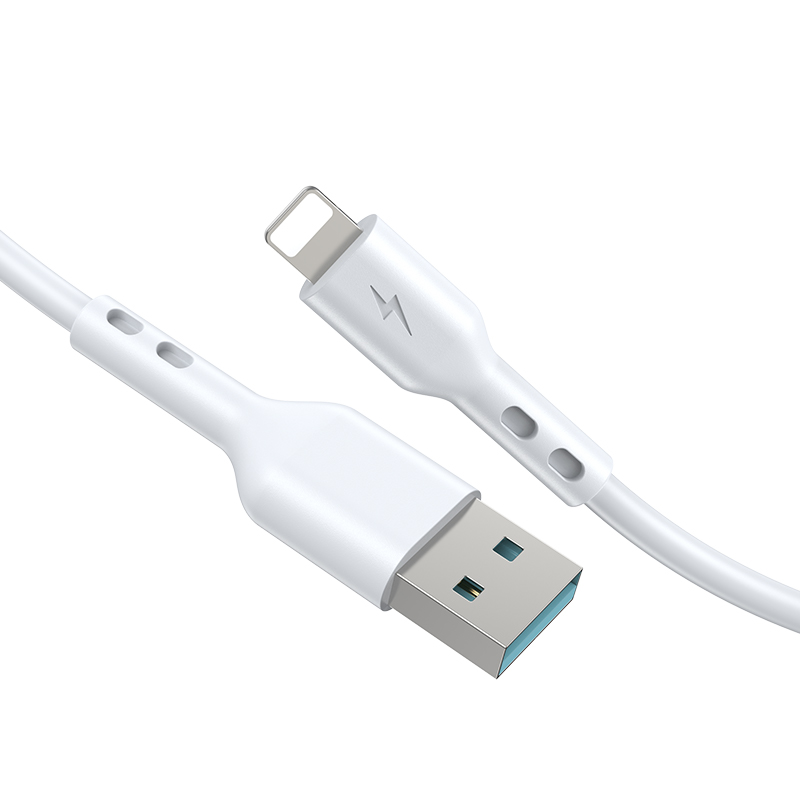 Datový a nabíjecí kabel USB-A - Lightning BWOO BO-X172L-2M, 15W, 2m, bílý