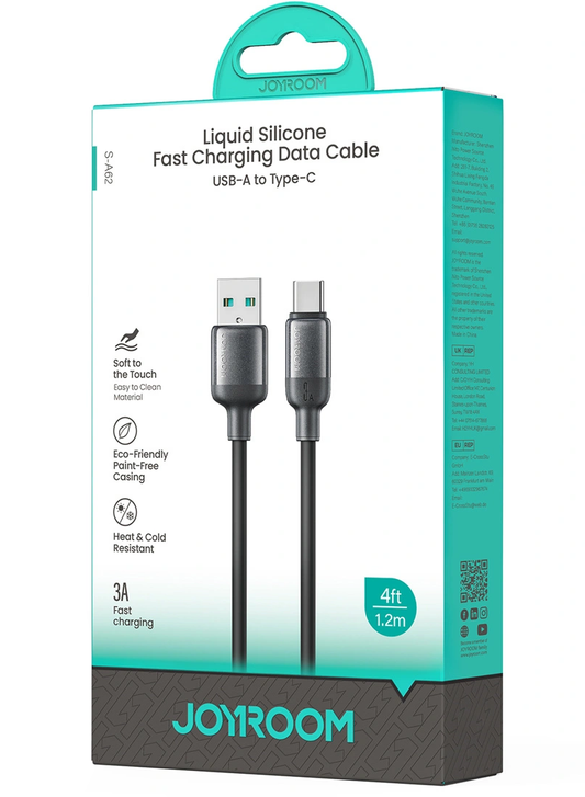 Datový a nabíjecí kabel USB-A - USB-C Joyroom S-A62 Lively, 18W, 1,2m, černý