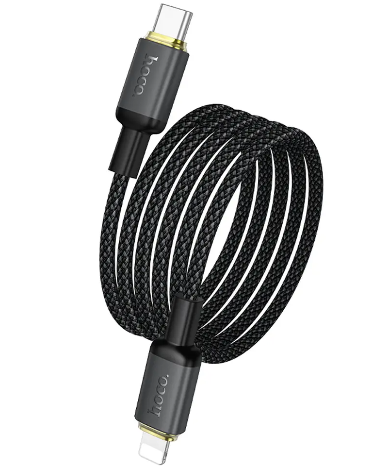 Datový a nabíjecí kabel USB-C - Lightning HOCO X128 Benefit, 30W, 1m, černý