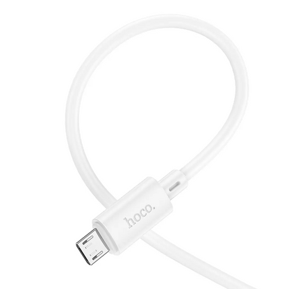 Datový a nabíjecí kabel USB-A - microUSB HOCO X88, 18W, 2m, bílý