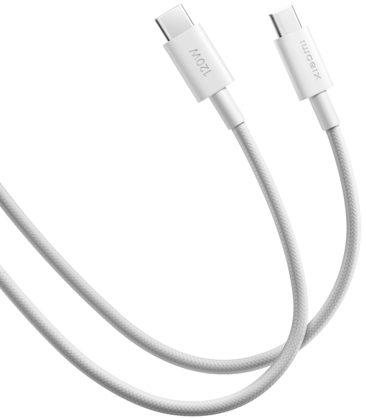 Datový a nabíjecí kabel USB-C - USB-C Xiaomi, 120W, 2m, bílý BHR087AGL