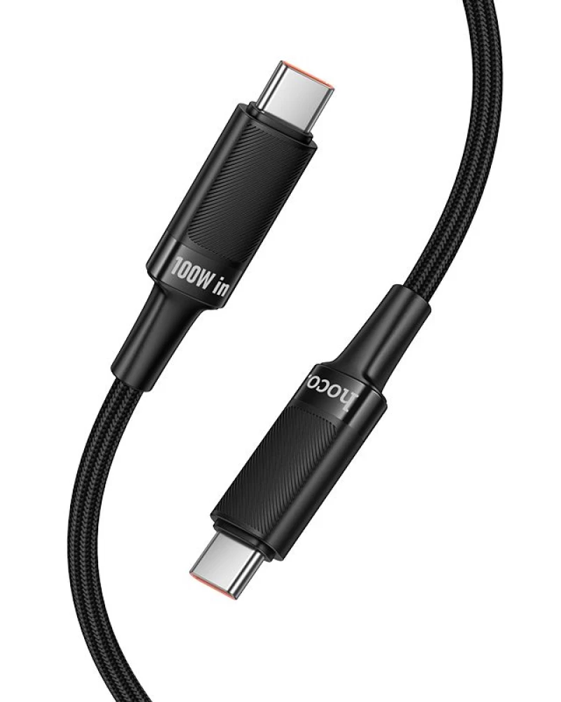 Datový a nabíjecí kabel USB-C - USB-C HOCO U153 Extreme, 100W, 1,2m, černý