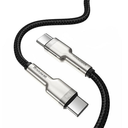 Datový a nabíjecí kabel USB-C - USB-C Baseus Cafule, 100W, 2m, Černý CATJK-D01
