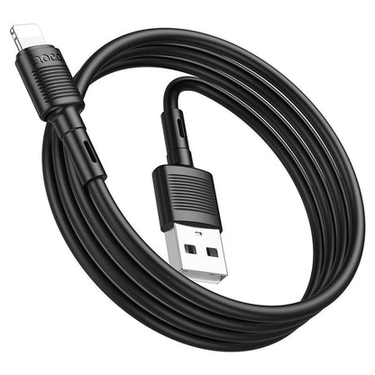 Datový a nabíjecí kabel USB-A - Lightning HOCO X83 Victory, 18W, 1m, černý