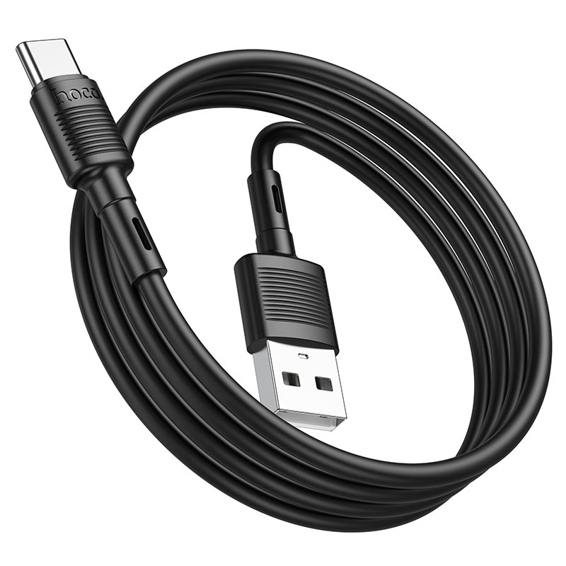 Datový a nabíjecí kabel USB-A - USB-C HOCO X83 Victory, 20W, 1m, Černý