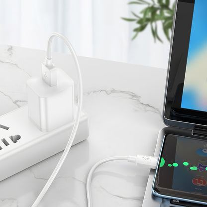 Datový a nabíjecí kabel USB-A - USB-C HOCO X96, 27W, 1m, Bílý