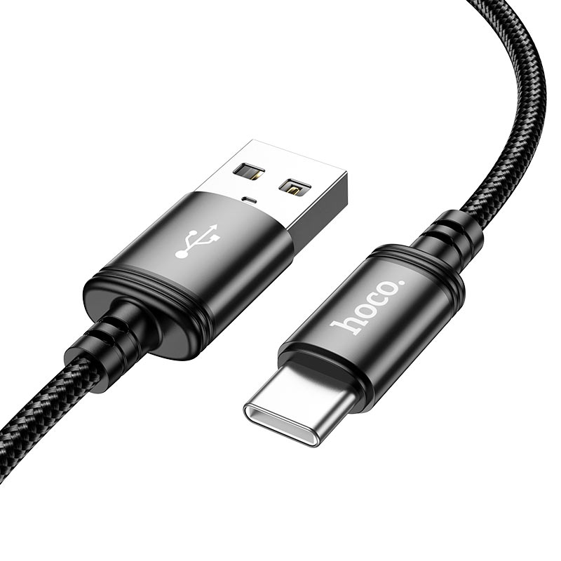 Datový a nabíjecí kabel USB-A - USB-C HOCO X91, 18W, 3m, černý