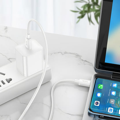 Datový a nabíjecí kabel USB-C - USB-C HOCO X96, 100W, 1m, Bílý