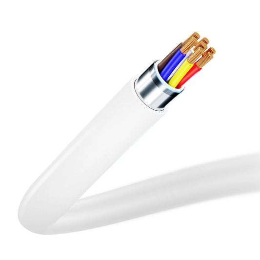 Datový a nabíjecí kabel USB-C - Lightning 3MK Hyper, 20W, 1,2m, bílý