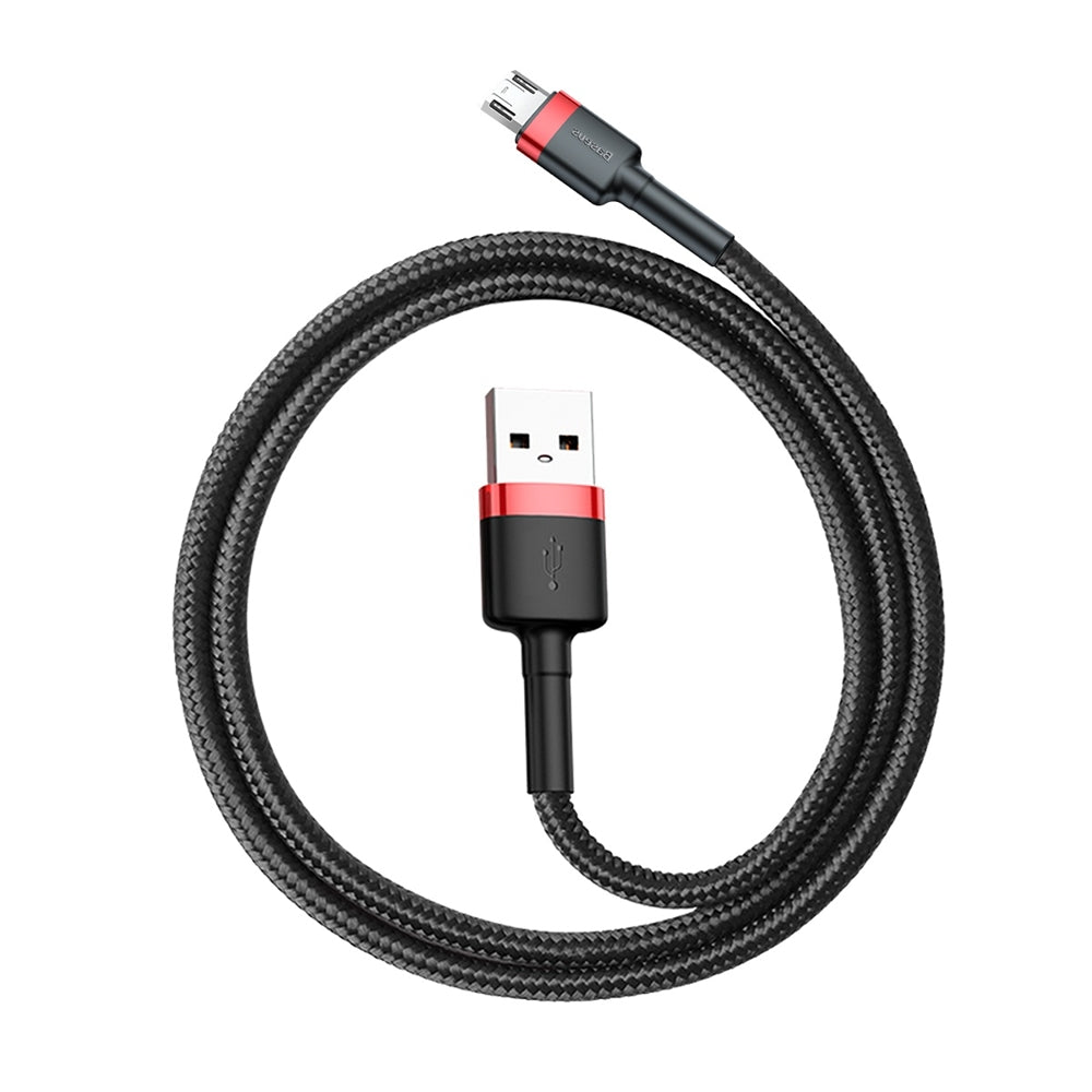 Baseus Cafule USB-A to microUSB Data and Charging Cable, 18W, 2m, Red