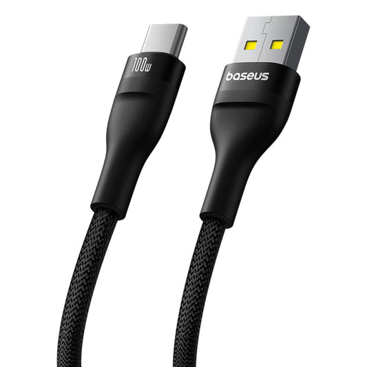 Datový a nabíjecí kabel USB-A - USB-C Baseus Flash Series II, 100W, 1m, Černý P10311804111-00