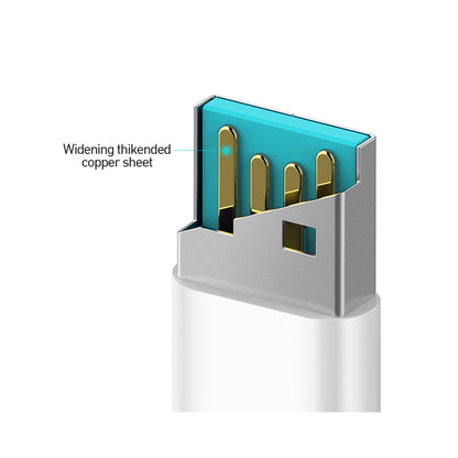 Datový a nabíjecí kabel USB-A - Lightning BWOO X172L, 18W, 1m, Bílý