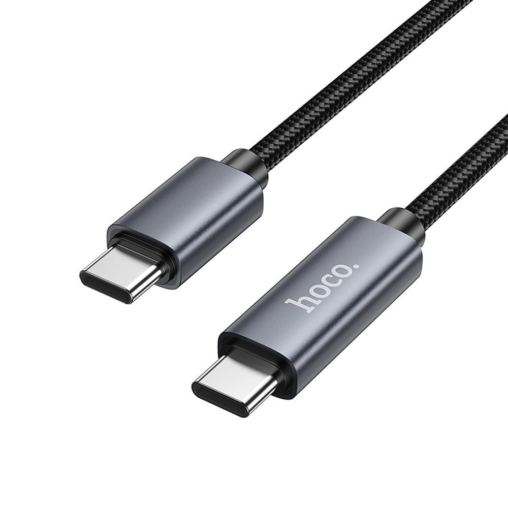 Kabel pro data a nabíjení USB-C - USB-C HOCO Display X112, 60W, 1m, černý