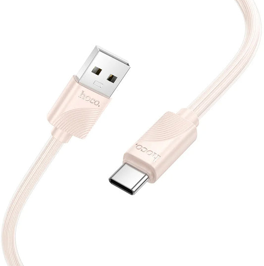 Datový a nabíjecí kabel USB-A - USB-C HOCO X114, 18W, 1m, Růžový