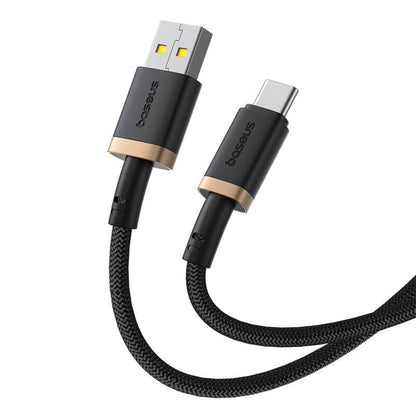 Datový a nabíjecí kabel USB-A - USB-C Baseus Dura Series, 60W, 2m, Zlatý P10377802U01-02