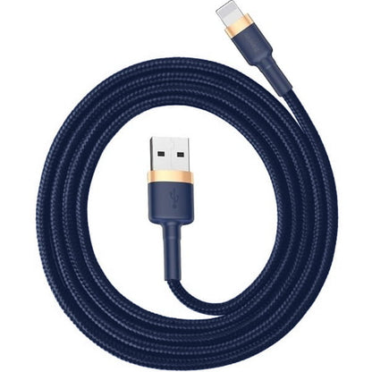 Datový a nabíjecí kabel USB-A - Lightning Baseus Cafule, 18W, 2m, Námořnická modř CALKLF-CV3